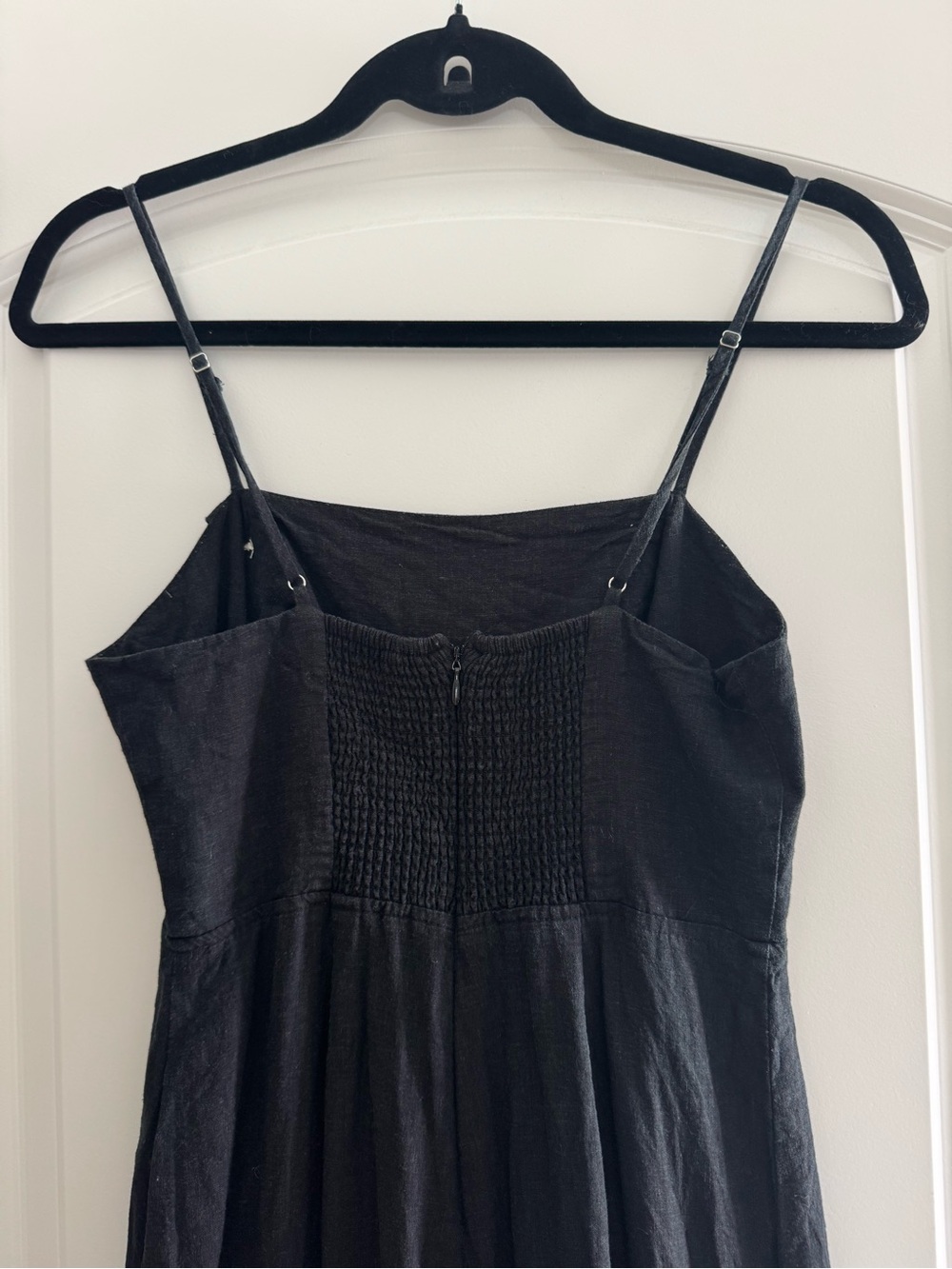 Urban Outfitters Black Wide-Leg Linen-Blend Jumpsuit - Picture 5 of 8